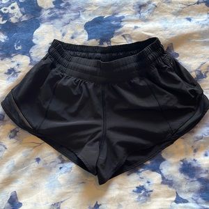 Lululemon Black Mini Hotty Shorts